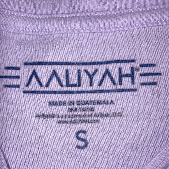 AALIYAH "Rock the Boat" Purple T-Shirt Adult Small Unisex EUC - Picture 3 of 7